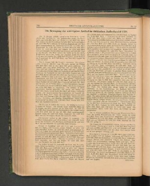 Die Bewegung der wichtigsten Artikel im türkischen Außenhandel 1329.
