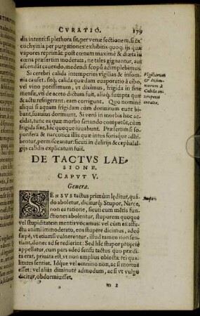 De Tactus Laesione. Caput V.