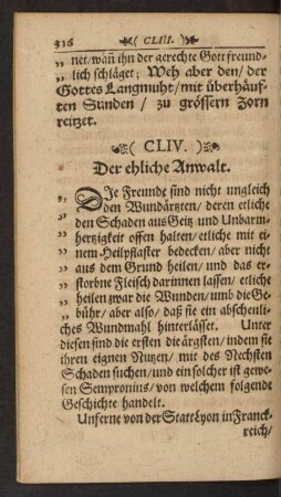 (CLIV.) Der ehliche Anwalt.