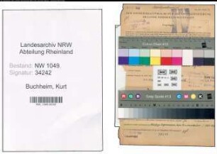 Entnazifizierung Kurt Buchheim , geb. 29.07.1898 (Prokurist)