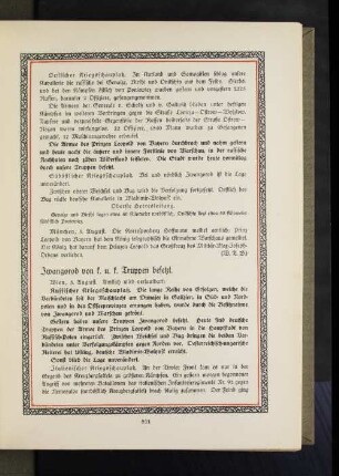 Iwangorod von k. u. k. Truppen besetzt.