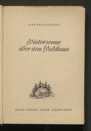 Wintersonne über dem Waldhaus