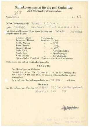 Alber, Ernst