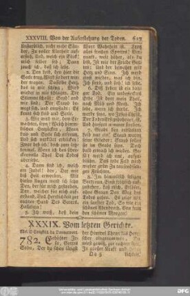 XXXIX. Vom letzten Gerichte.