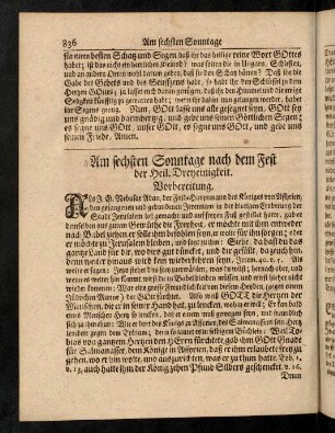 836-840, Vorbereitung, Evangelium, Eingang