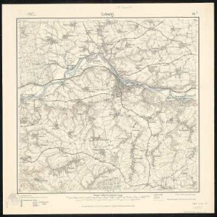Meßtischblatt 45 : Leisnig, 1921 : Leisnig. - Aufgen. 1911, hrsg. 1913, einz. Nachtr. 1921. - 1:25000. - Leipzig, 1921. - 1 Kt.