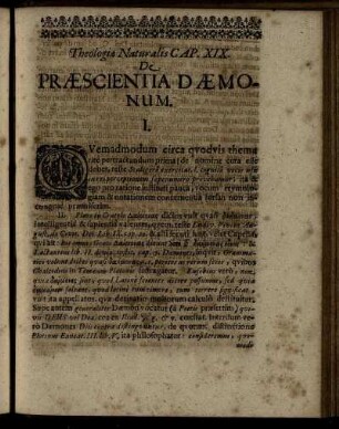 Cap. XIX. De Præscientia Dæmonum.