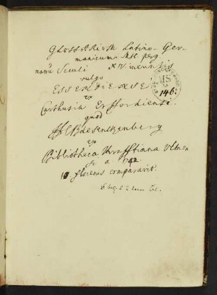 UB Gießen, Hs 45 - Lateinisch-Niederdeutsches Glossar. - UB Gießen, Hs 45