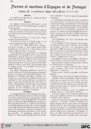 2: Pierres et marbres d'Espagne et de Portugal, [3] : d'après M. le professeur Henri Schmid
