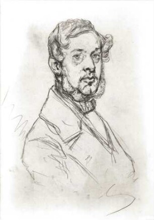Männerbildnis : Männerbildnis. Zeichnung (vor 1890; F. von Rayski)
