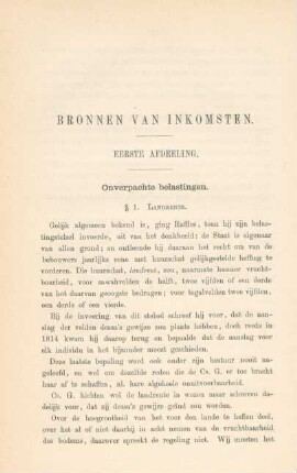 Bronnen van inkomsten