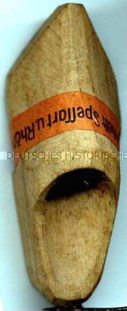 WHW-Abzeichen, Holzschuh, Rhön-Spessart-Hilfe, Straßensammlung im Gau Mainfranken von 1935