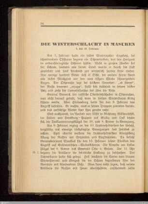 Die Winterschlacht in Masuren