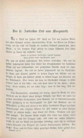 241-253 Des hl. Ambrosius Lied vom Morgenroth