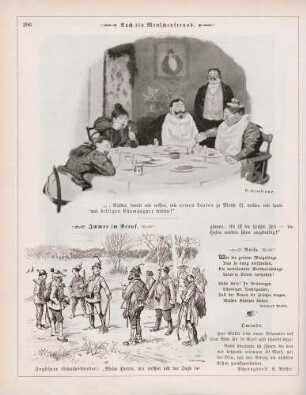 "Auch ein Menschenfreund" "Immer im Beruf"