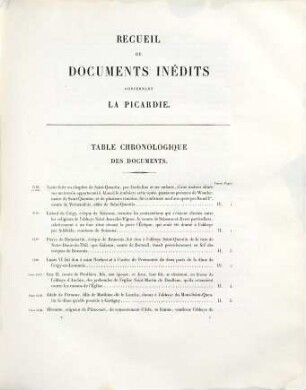 Recueil de documents inédits concernant la Picardie, 5