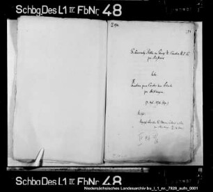 Berufung des Georg ?, Kantor zu Rostock, als Kantor an die Schule zu Stadthagen