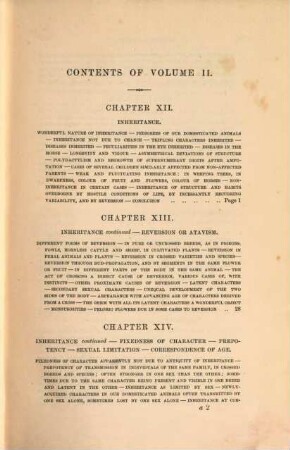 The variation of animals and plants under domestication, 2