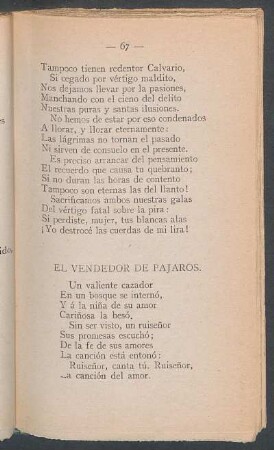El vendedor de pajaros.