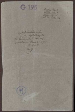 Tabellarisches Verzeichnis der zur früheren Kommende Rohrdorf zehntbaren Weinberge zu Ilsfeld und ihrer Besitzer Gefertigt durch Gerichtsschreiber Ludwig zu Ilsfeld und Jakob Reinöhl, ehemaliger Zehntknecht der Kommende
