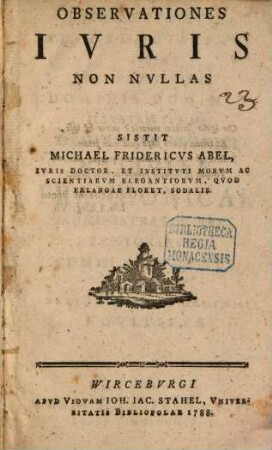 Observationes Iuris Non Nullas