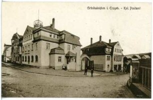 Grünhainichen. Poststraße mit königl. Postamt