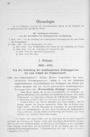 Chronologie.