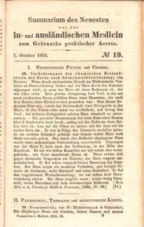 1. October 1834. No 19.