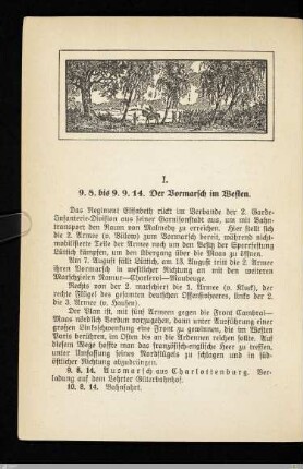 I. Der Vormarsch im Westen