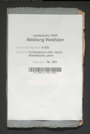 Belehnung des Karl Hildebrand von Canstein mit der Häfte des Schloßes Canstein
