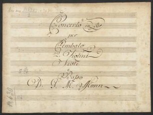 Konzerte; cemb, strings; B-Dur; DTÖ 39 123