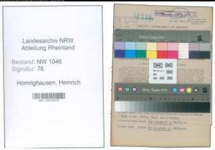Entnazifizierung Heinrich Homrighausen , geb. 16.11.1897 (Pastor)