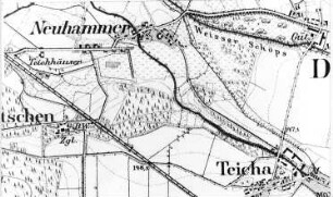 Rietschen-Neuhammer. Meßtischblatt, Sekt. Mücka, 1887