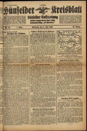 Erste Ausgabe vom Mittwoch, den 05. Juli 1939.