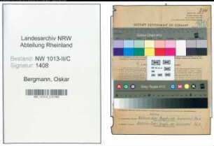 Entnazifizierung Oskar Bergmann , geb. 16.07.1907 (Kaufmaennischer Angestellter)