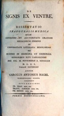 De signis ex ventre
