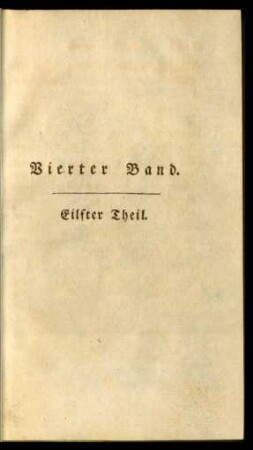 Eilfter Theil