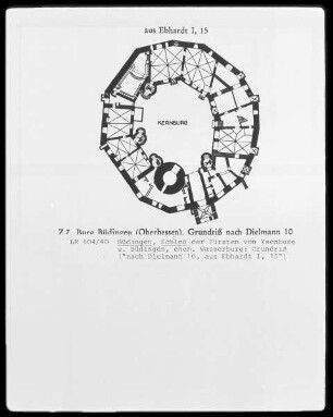 Grundriß des Schlosses der Fürsten von Ysenburg