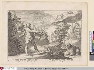 [Arcas richtet seinen Bogen auf seine Mutter; Arcas Preparing to Kill His Mother; Arcas richt zijn pijl op Callisto]