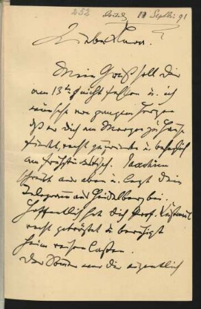 Brief an Clara Schumann : 11.09.1891