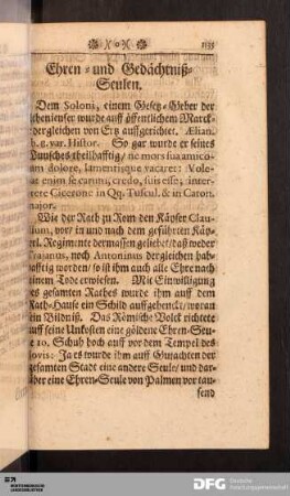 Ehren- und Gedächtniß-Seulen.