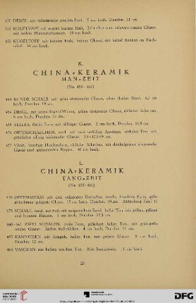 K. China- Keramik Han- Zeit (Nr. 453-457)