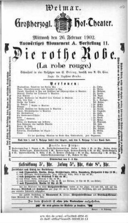 Die rothe Robe (La robe rouge)