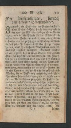 Der übelberichtigte, hernach aber bekehrte Strassenräuber