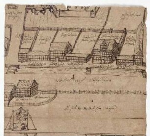 Waldau, Hof des Hetzmeisters mit den Hundestallungen