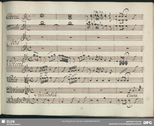 Aria: Cara voce del mio bene