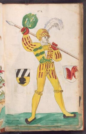 Schembartläufer mit Wappen, 1511