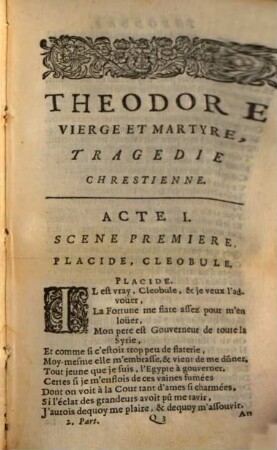 Theodore : Tragédie