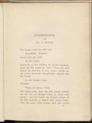 Kinderbildnis von Ph. O. Runge