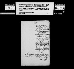 Schuldenwesen der evang. Kirchen- u. der kath. Pfarrgemeinde Unterdeufstetten